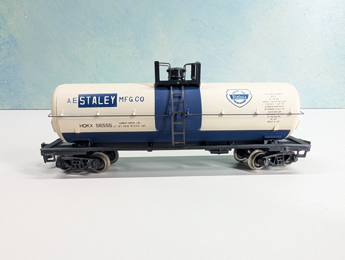 USED Tempo HO Scale Tank Car AE Staley Manufacturing HOKX #56555 Metal Wheels