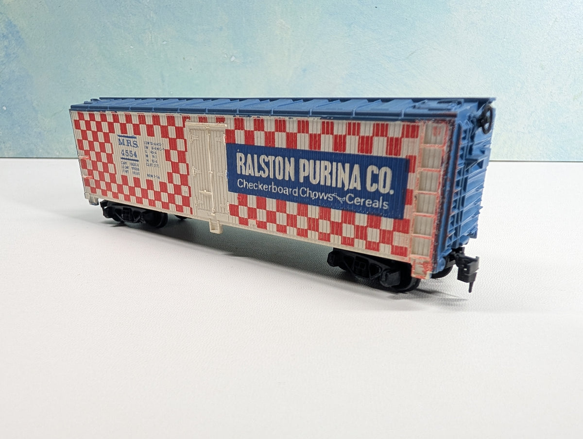 USED Tyco HO Scale Box Car Ralston Purina MRS #4554