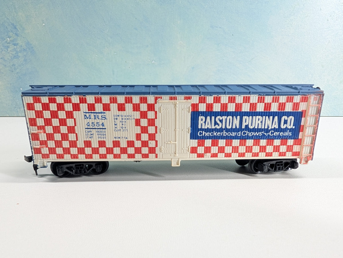 USED Tyco HO Scale Box Car Ralston Purina MRS #4554