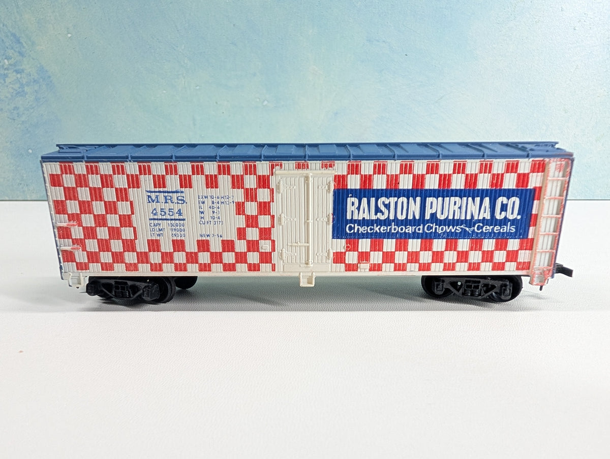 USED Tyco HO Scale Box Car Ralston Purina MRS #4554