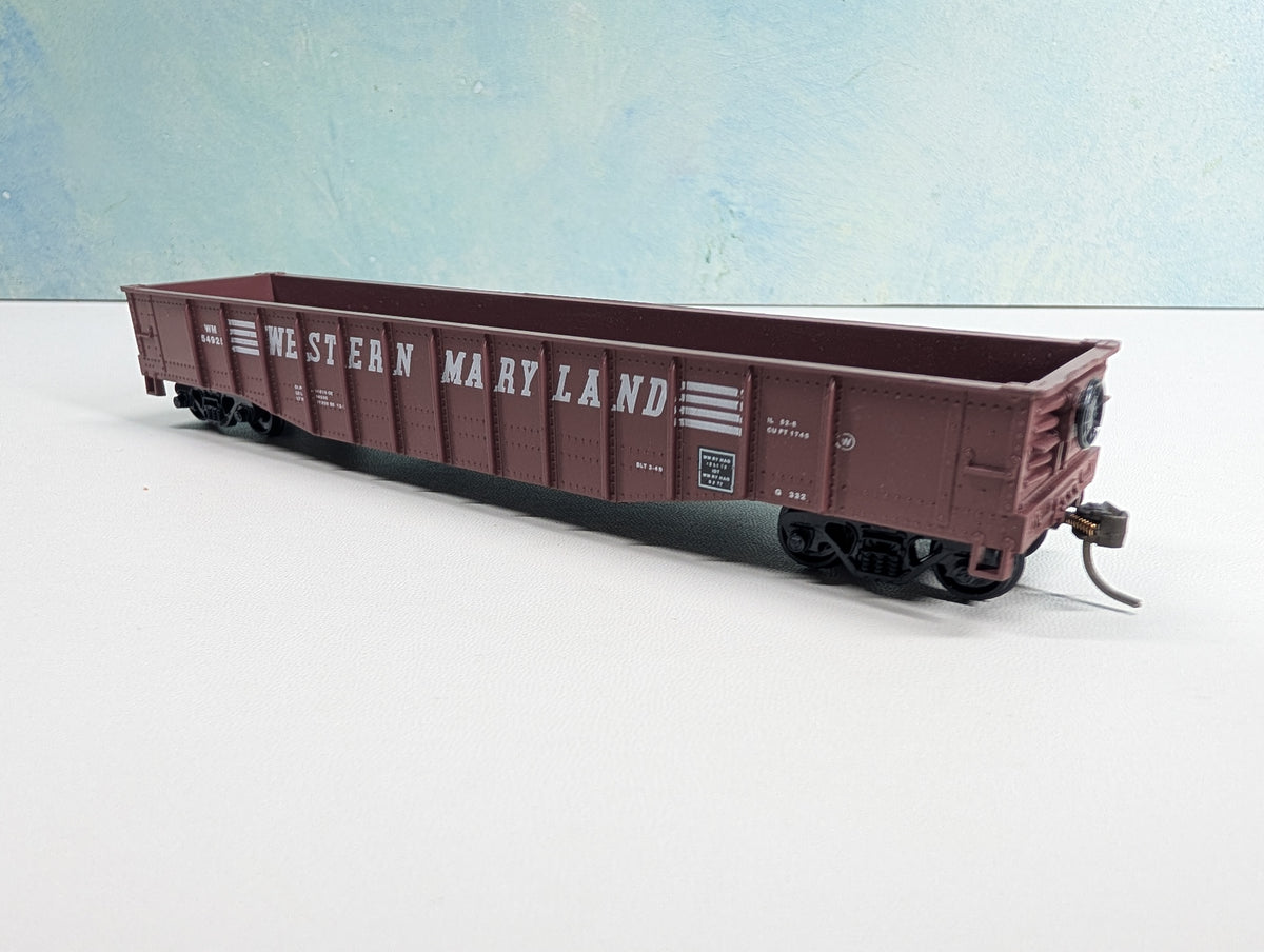 USED Athearn HO Scale 50' Gondola Western Maryland WM #54925 Bev-Bel