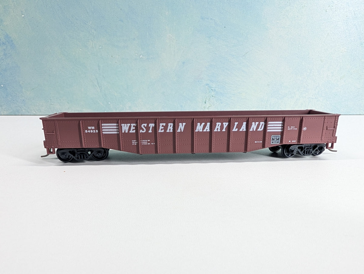 USED Athearn HO Scale 50' Gondola Western Maryland WM #54925 Bev-Bel