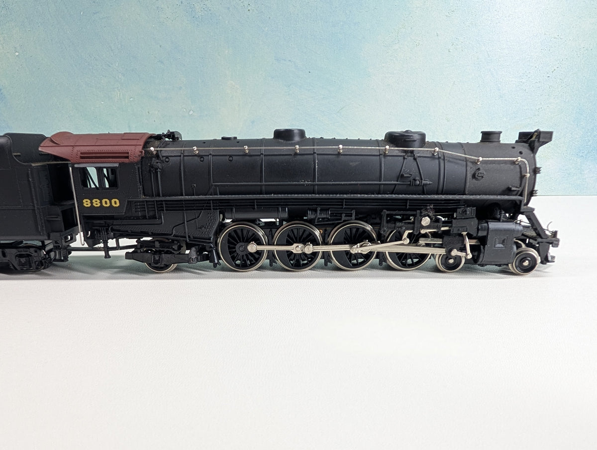 USED Mehano HO Scale 4-8-2 Steam Locomotive Pennsylvania PRR #8800 Runs Great DC