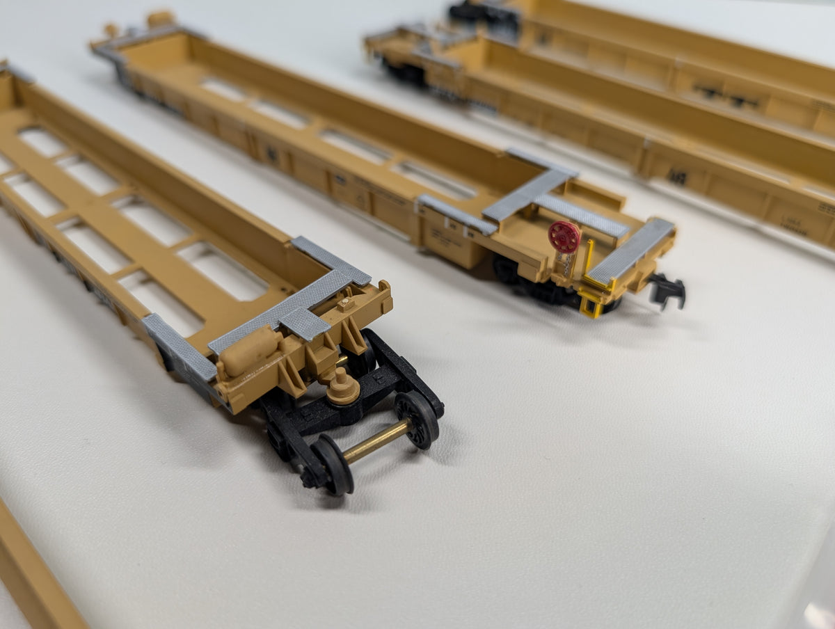 USED Walthers 932-3971 HO Scale 305' Thrall 5 Unit Articulated Double Stack 48' Well Car TTX DTTX #72382