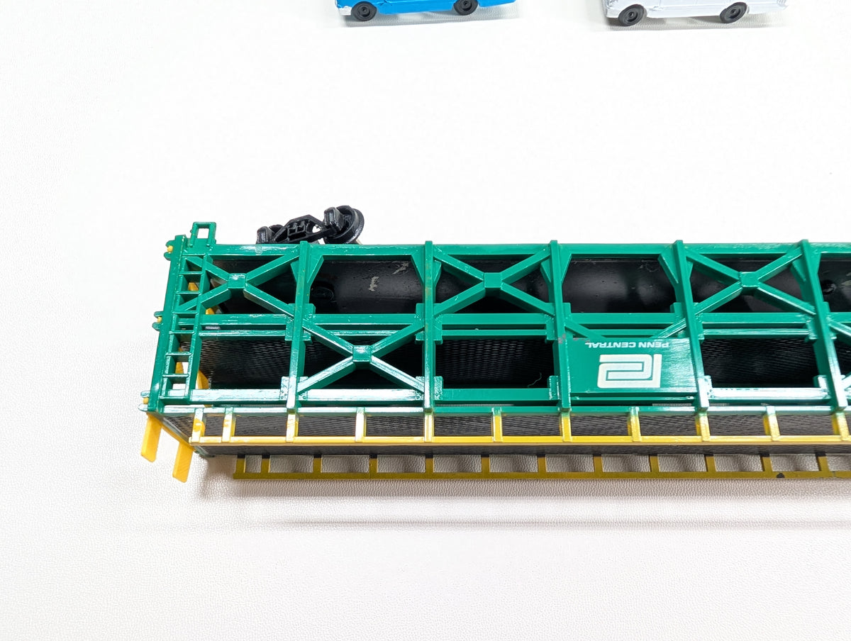 USED Bachmann 1264 HO Scale 89' Tri-Level Car Transporter Penn Central ETTX #905354