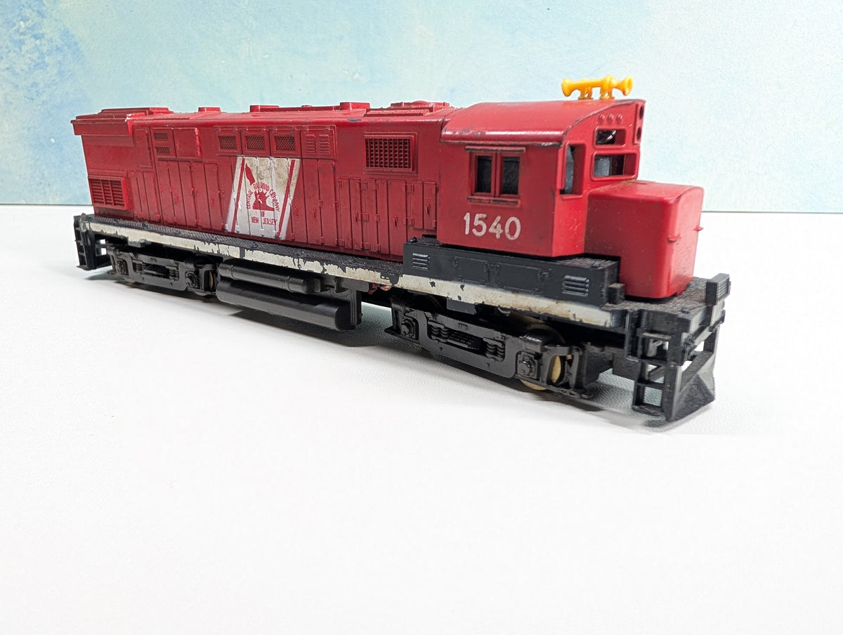 USED AHM HO Scale Century 424 Diesel Locomotive Jersey Central CNJ #1540 Tested! DC
