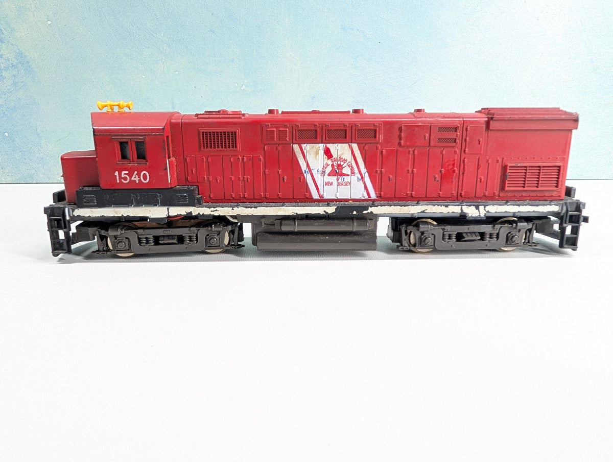 USED AHM HO Scale Century 424 Diesel Locomotive Jersey Central CNJ #1540 Tested! DC