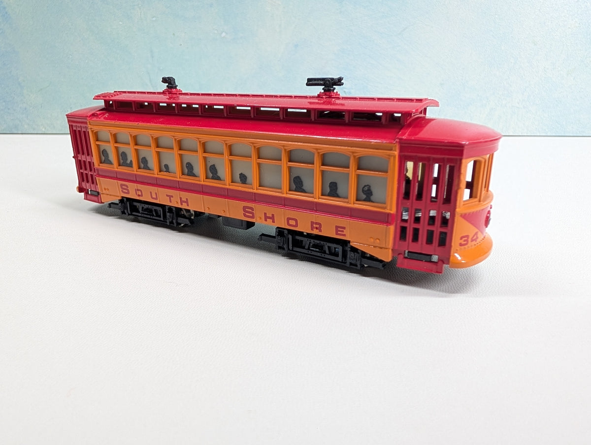 USED Bachmann HO Scale Brill Trolley w/ Lights South Shore Tested! DC