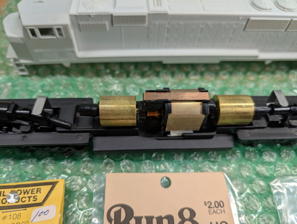 USED Rail Power Products HO Scale Lot of SD60M Shell, Chassis & Other Various SD Locomotive Details Parts