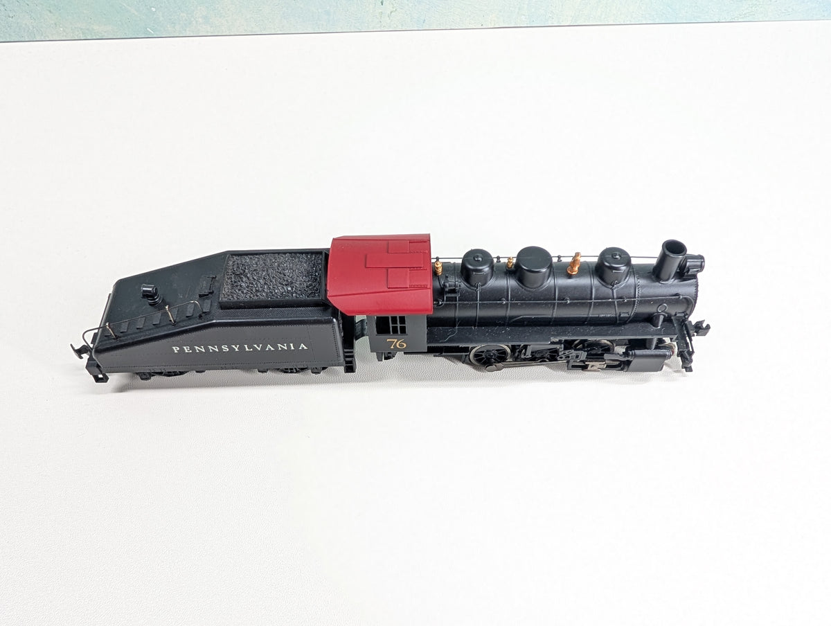 USED Bachmann HO Scale 2-6-2 Steam Locomotive Pennsylvania PRR #76 Runs Great DC