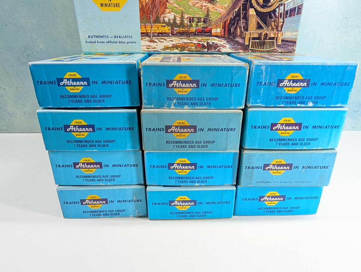 USED Athearn HO Scale Lot of Empty Long Train Boxes for Storage (14 pcs)