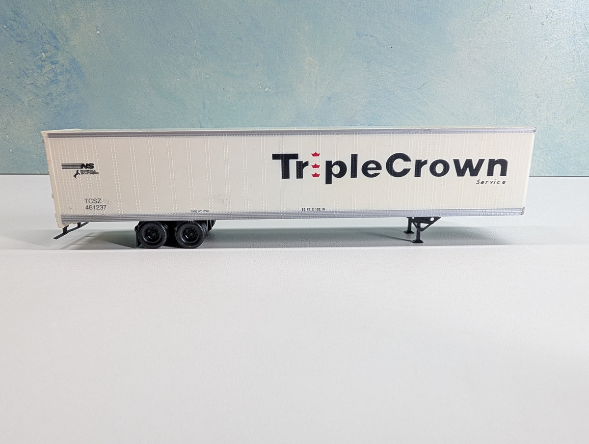 USED Bowser HO Scale 53' Roadrailer Trailer Triple Crown Service TCSZ #461237