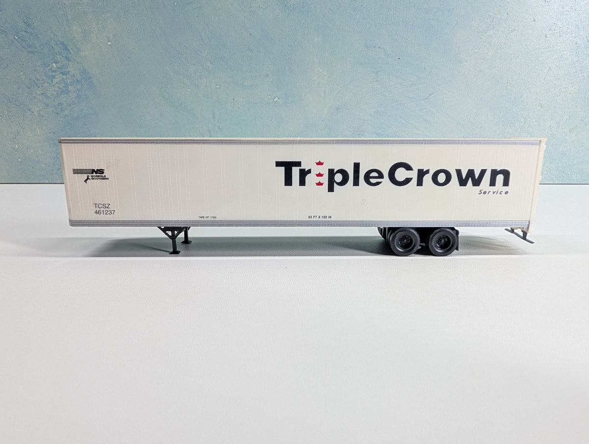 USED Bowser HO Scale 53' Roadrailer Trailer Triple Crown Service TCSZ #461237