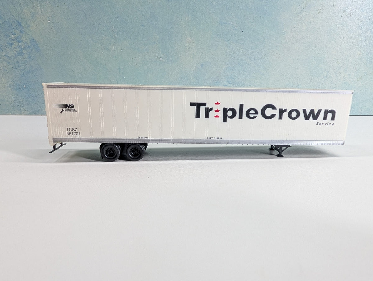 USED Bowser HO Scale 53' Roadrailer Trailer Triple Crown Service TCSZ #461701