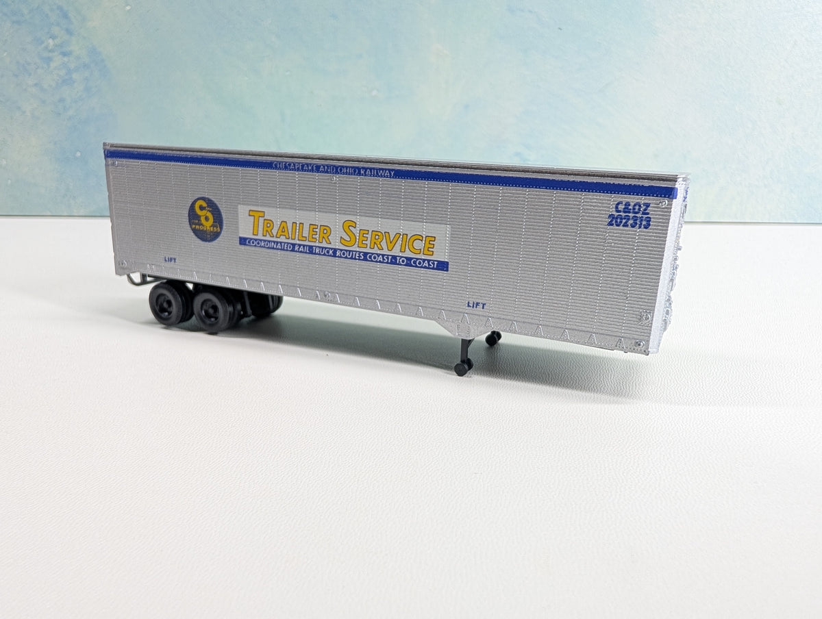 USED Athearn HO Scale 40' Trailer Chesapeake and Ohio C&OZ #202313