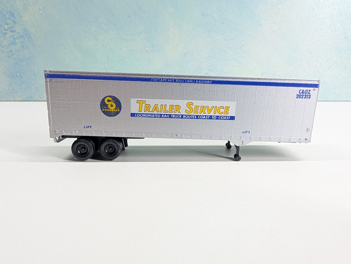 USED Athearn HO Scale 40' Trailer Chesapeake and Ohio C&OZ #202313