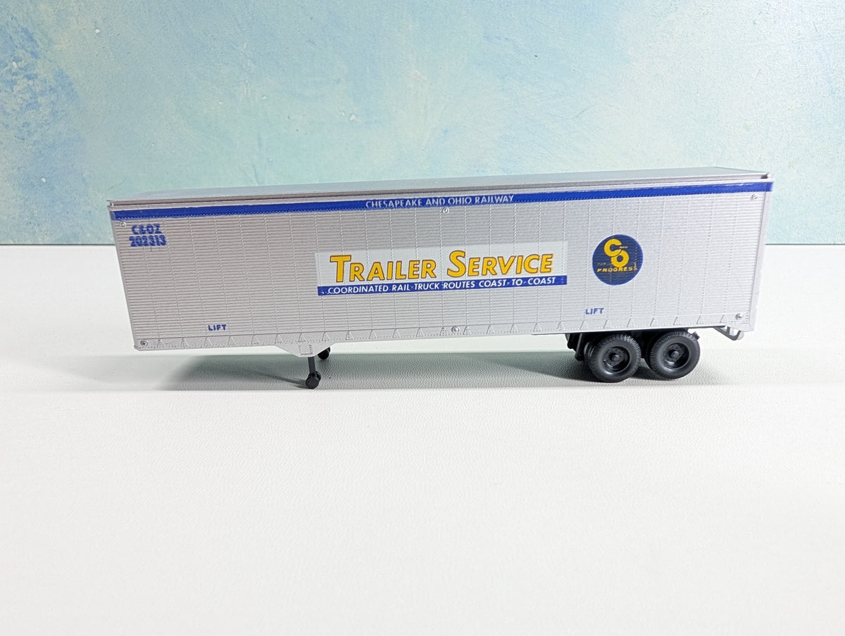 USED Athearn HO Scale 40' Trailer Chesapeake and Ohio C&OZ #202313