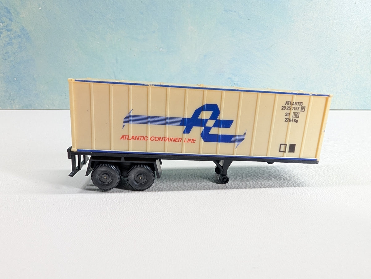 USED Lima HO Scale 30' Trailer Atlantic Container Line #20257153
