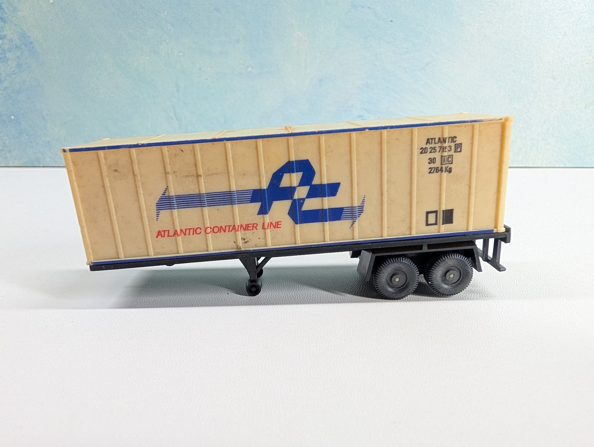 USED Lima HO Scale 30' Trailer Atlantic Container Line #20257153