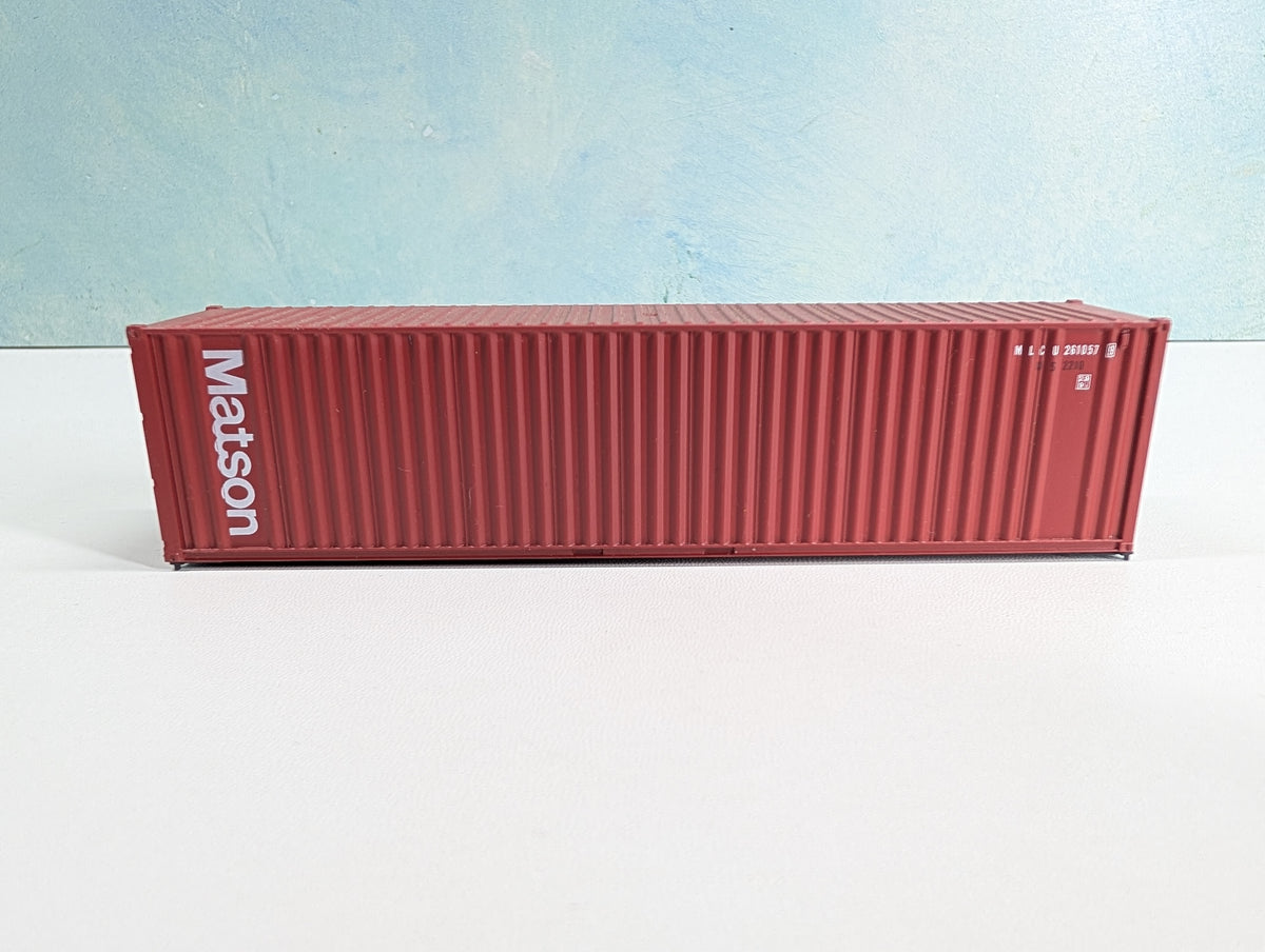 USED HO Scale 40' Container Matson MLCU #261057