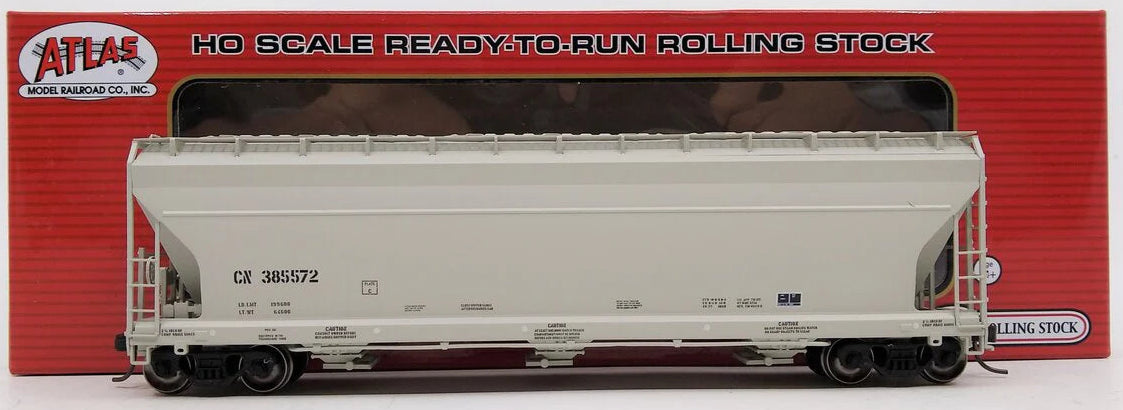 Atlas 20005526 HO Scale ACF 4650 Centerflow Hopper Canadian National CN #385572