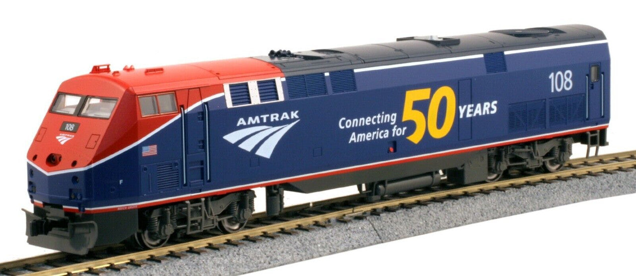 Kato 37-6115-LS HO Scale P42 Genesis Diesel Locomotive Amtrak #108 50th Anniversary LokSound 5