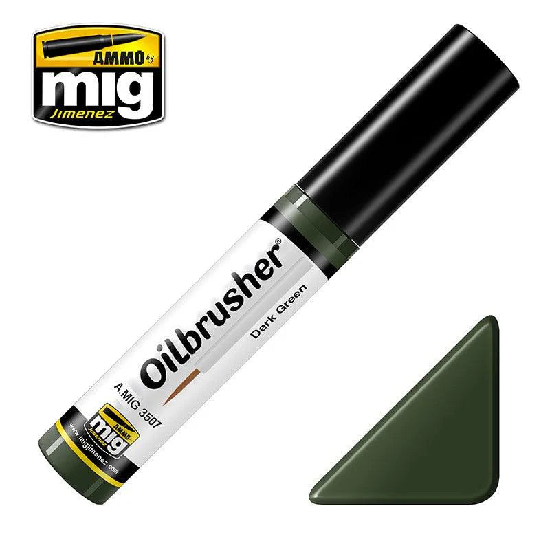 Ammo by MIG 3507 MULTI Scale Dark Green Oilbrusher Modeling Oil Paint (10mL e)