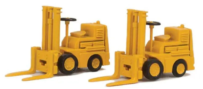 Walthers 949-4164 HO Scale Forklift 2-Pack - Assembled -- Yellow