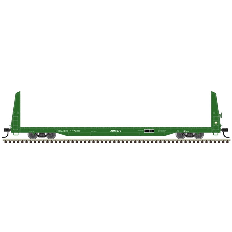 Atlas Trainman 20007948 HO Scale Bulkhead Flat Car Ashley, Drew & Northern ADN #579