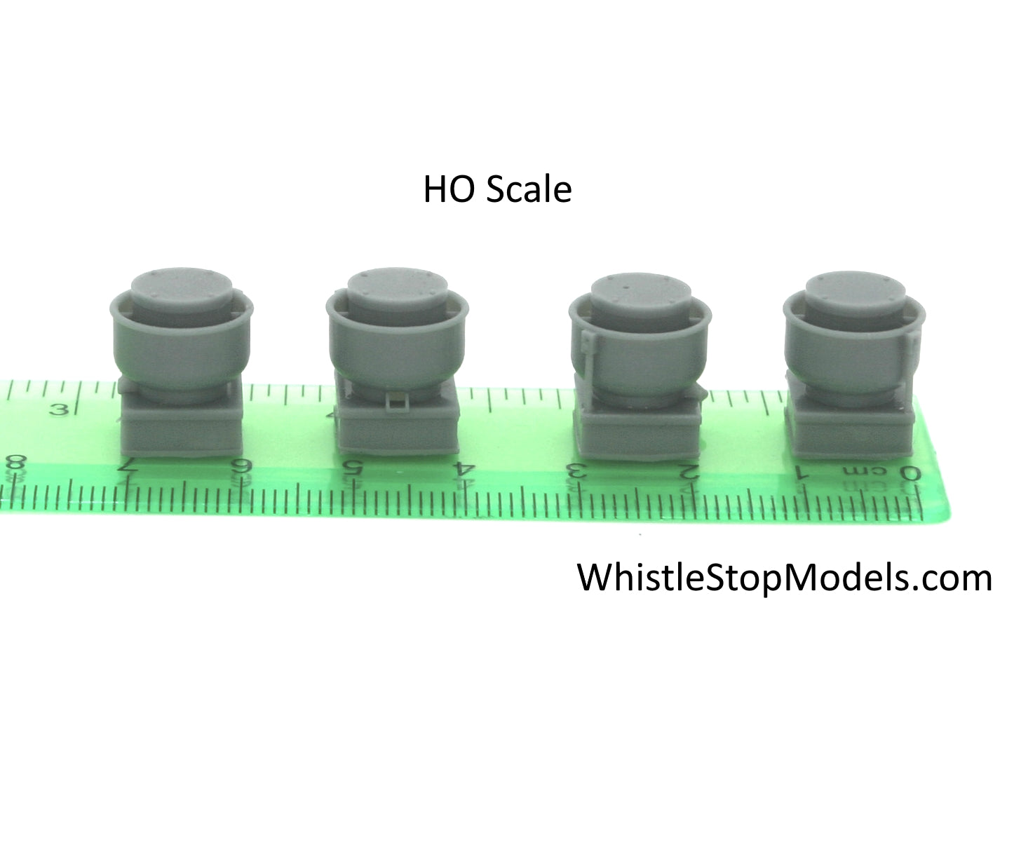 Whistle Stop Models HO1033 HO Scale Restaurant Exhaust Fans, Resin 3D Printed, Highly Detailed (6 pcs)