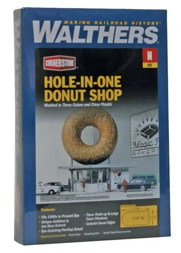 Walthers 933-3835 N Scale Hole-In-One Donut Shop KIT