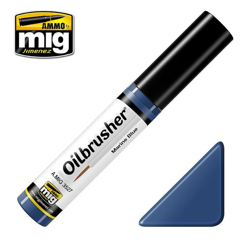 Ammo by MIG 3527 MULTI Scale Marine Blue Oilbrusher Modeling Oil Paint (10mL e)