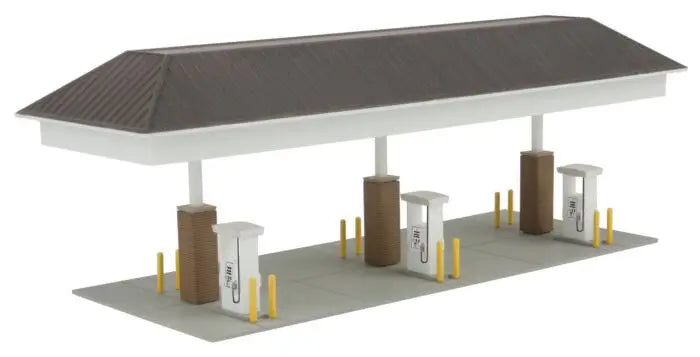 Walthers Cornerstone 933-3538 HO Scale Modern Travel Center, Gas Station KIT