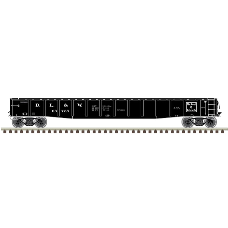 Atlas Master 50006408 N Scale ACF 70 Ton 52' Gondola Delaware, Lackawanna and Western DL&W #68758