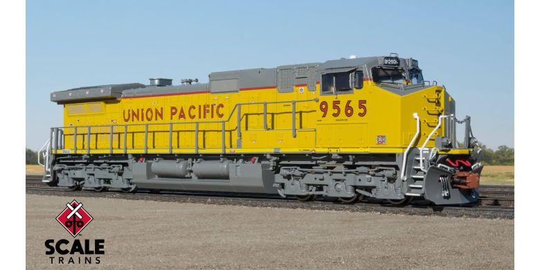 ScaleTrains SXT38541 N Scale, GE Dash C44-9W w/ Yellow Sill Stripes, Union Pacific #9565 (ESU LokSound 5)