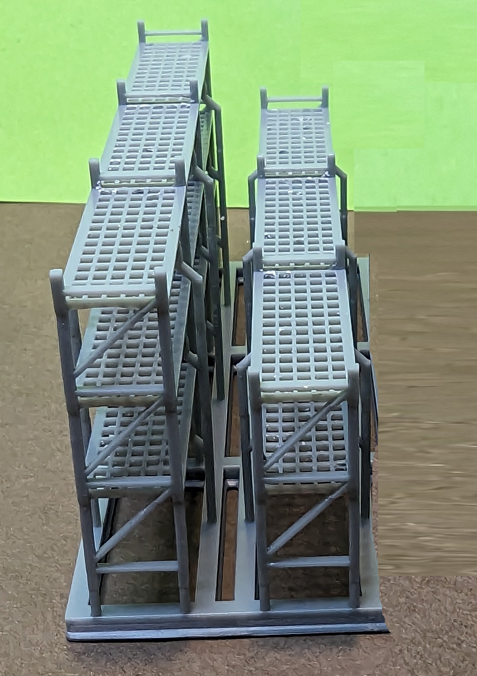 Whistle Stop Models HO1013 HO Scale Pallet Shelving, 3D Printed, Highly Detailed