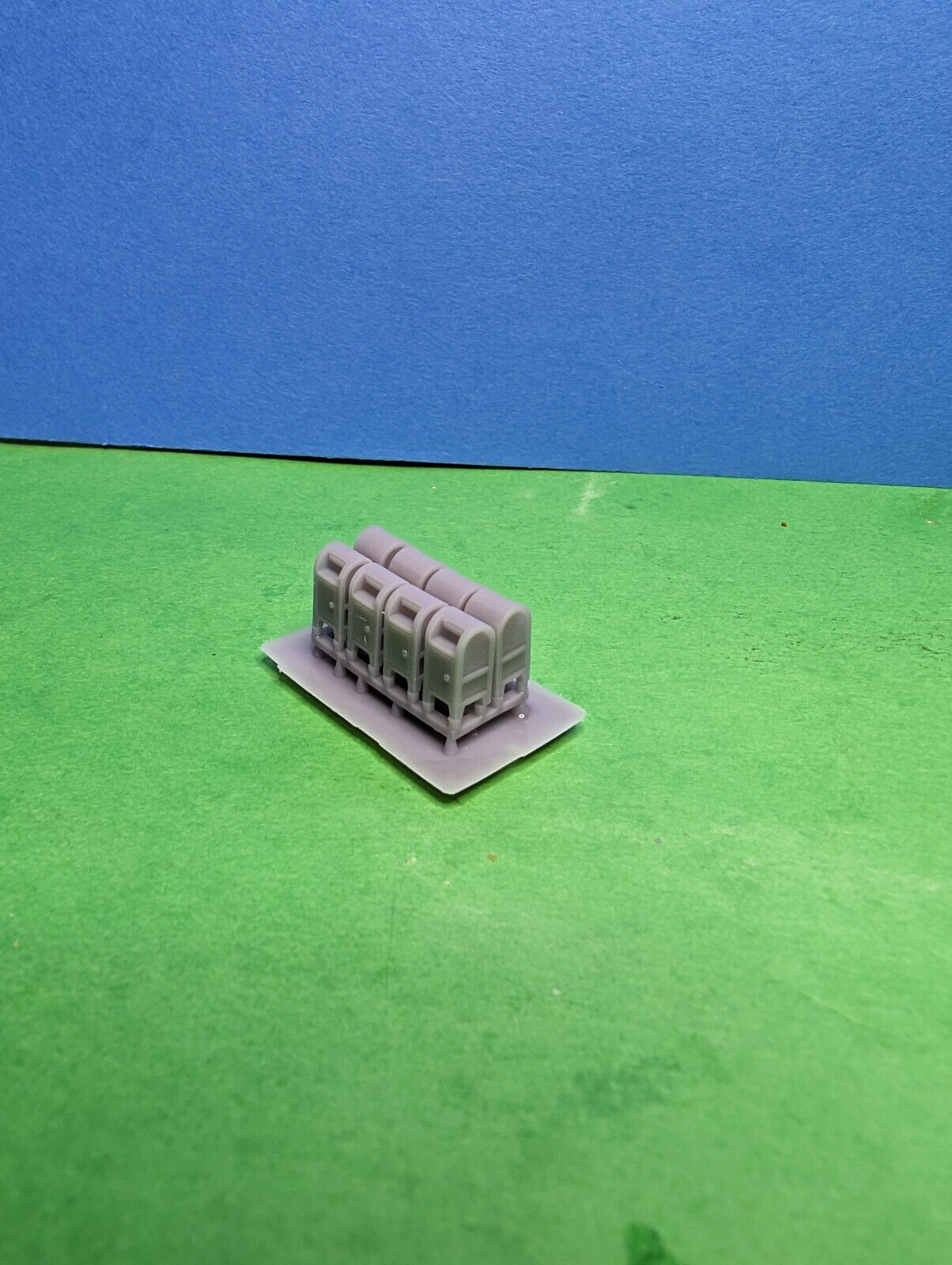 Whistle Stop Models N1009 N Scale Mail Post Boxes, Resin 3D Printed, Highly Detailed (8 pcs)