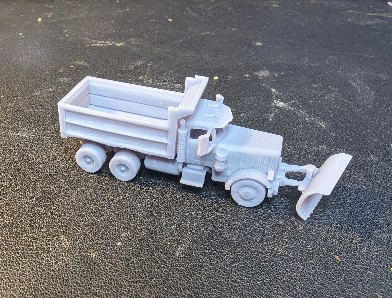 Whistle Stop Models N3018 N Scale Snow Plow Truck, Resin 3D Printed, Highly Detailed