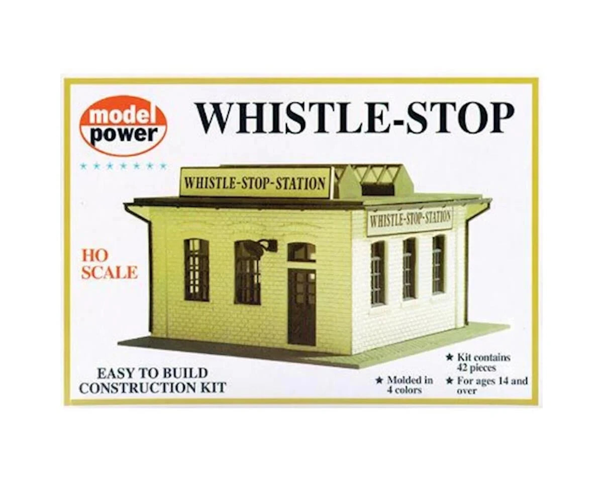 Model Power 444 HO Scale Whistle-Stop Station Building KIT