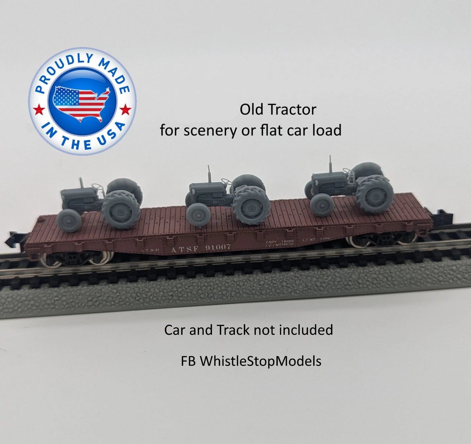 Whistle Stop Models HO9007 HO Scale Old Tractor Loads, Resin 3D Printed, Highly Detailed Sample (3 pcs)