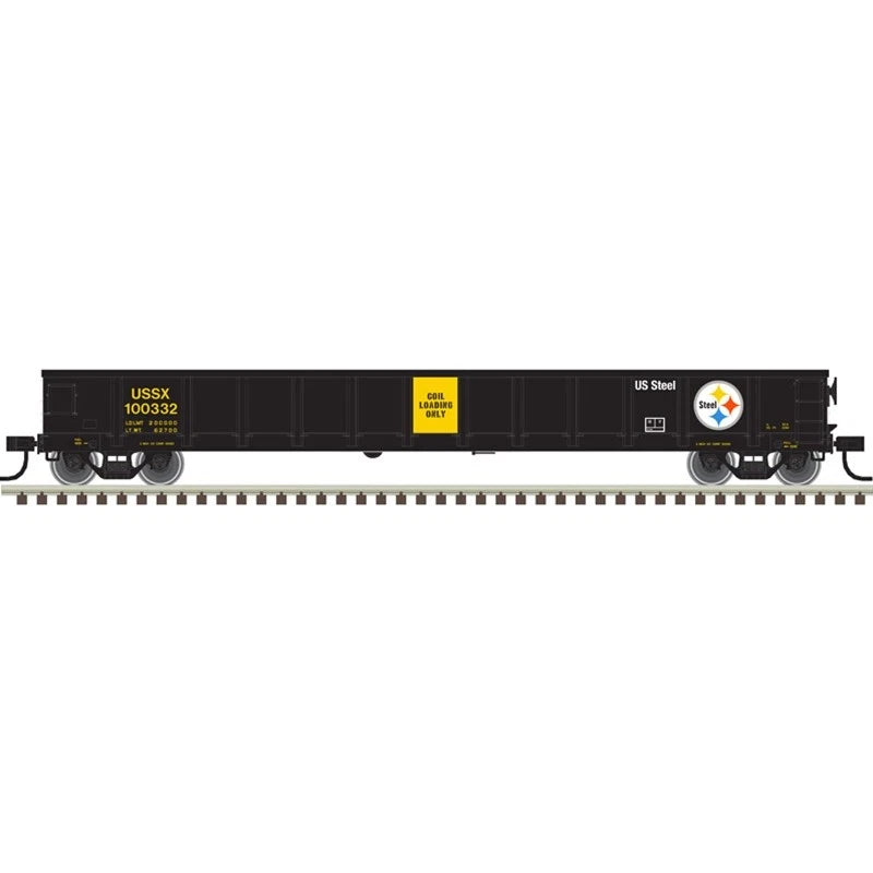 Atlas Trainman 20006873 HO Scale Evans 52' Gondola US Steel USSX #100366