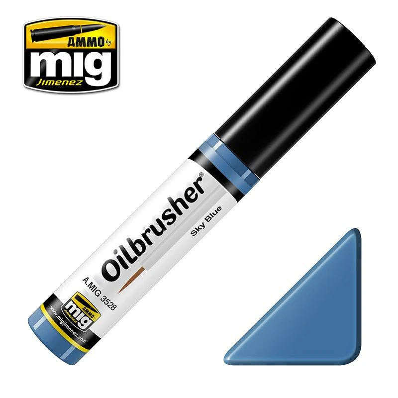 Ammo by MIG 3528 MULTI Scale Sky Blue Oilbrusher Modeling Oil Paint (10mL e)