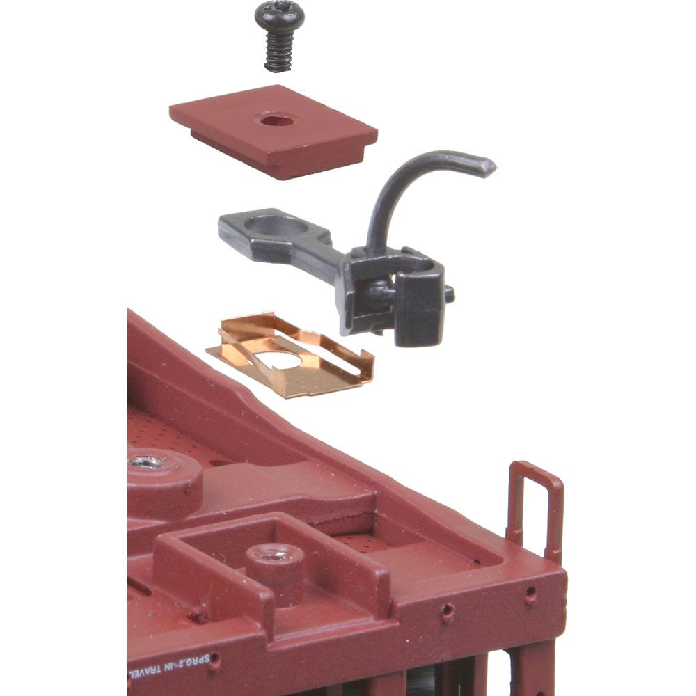 Kadee #5 HO Scale, Universal Metal Couplers with Gearboxes, Medium Centerset Shank