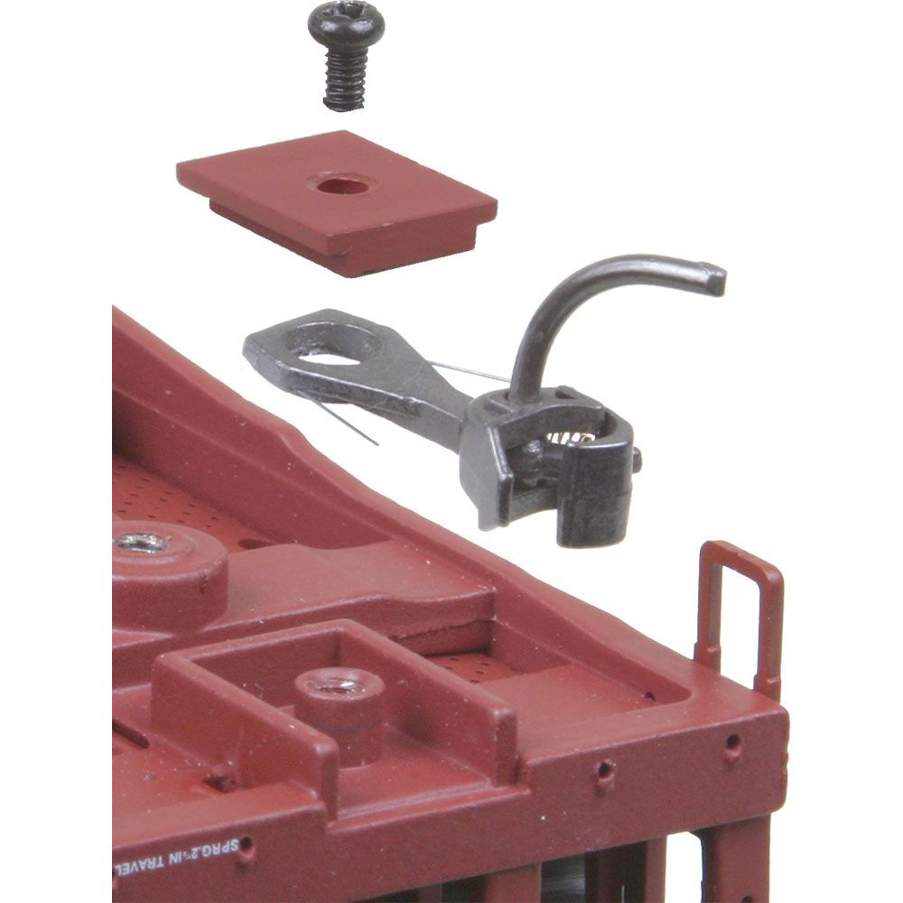 Kadee #146 HO Scale, Whisker Metal Couplers with Gearboxes, Long Centerset Shank