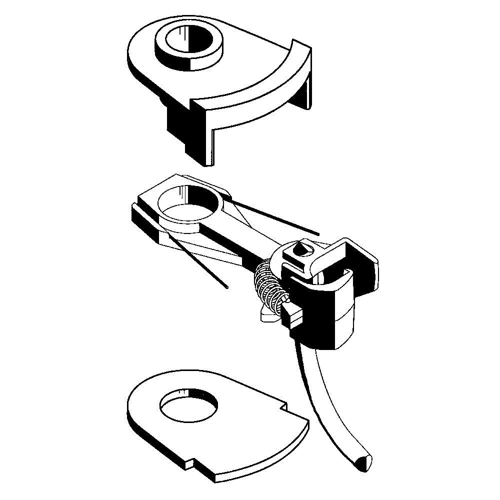 Kadee #252 HO Scale, Small Snap-Together Gearboxes & lids for Whisker Couplers, 30-Series Equivalent Gearboxes & lids
