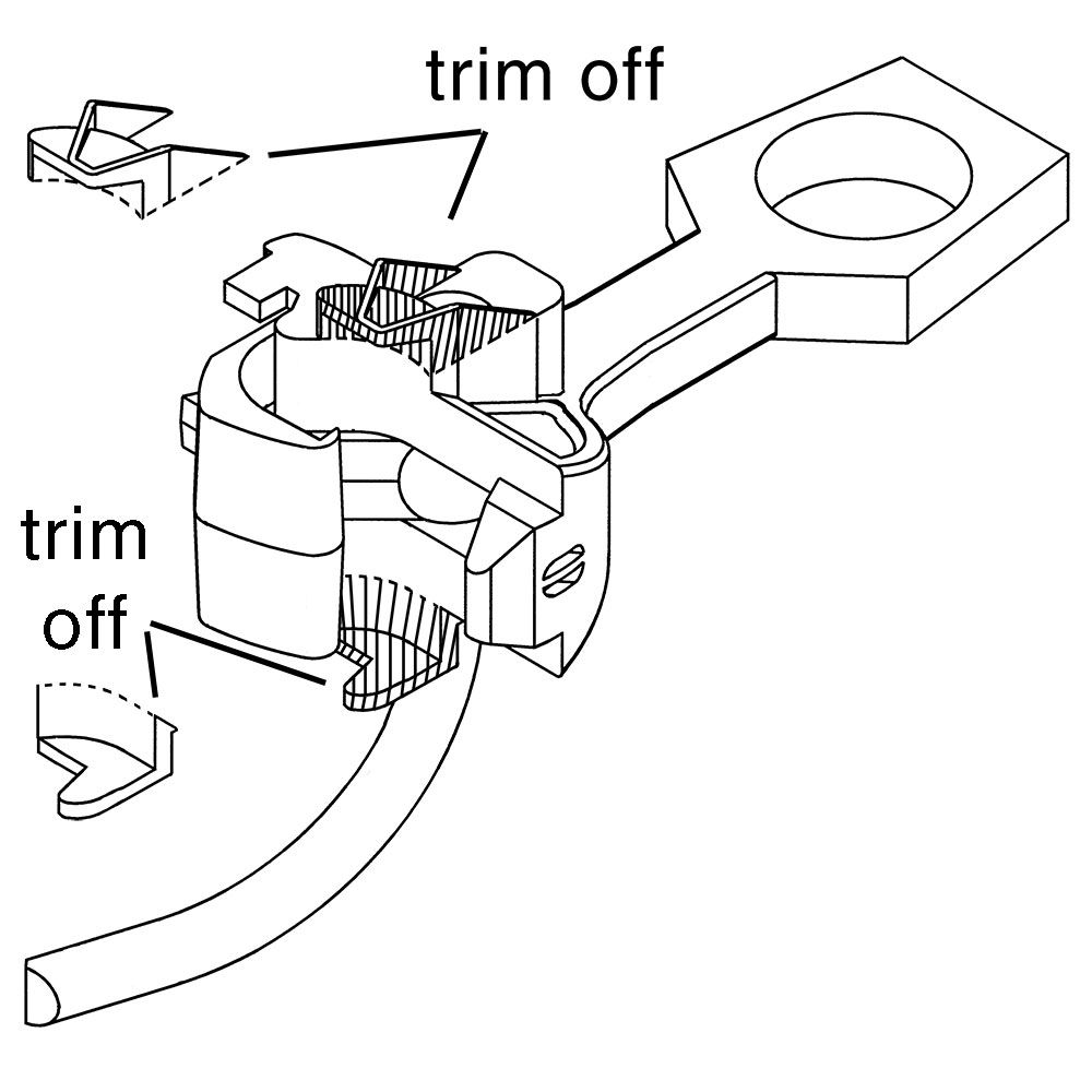 Kadee #118-25 HO Scale, Bulk Pack, 25 pair #118 SF Shelf Whisker Metal Couplers, Medium Centerset Shank