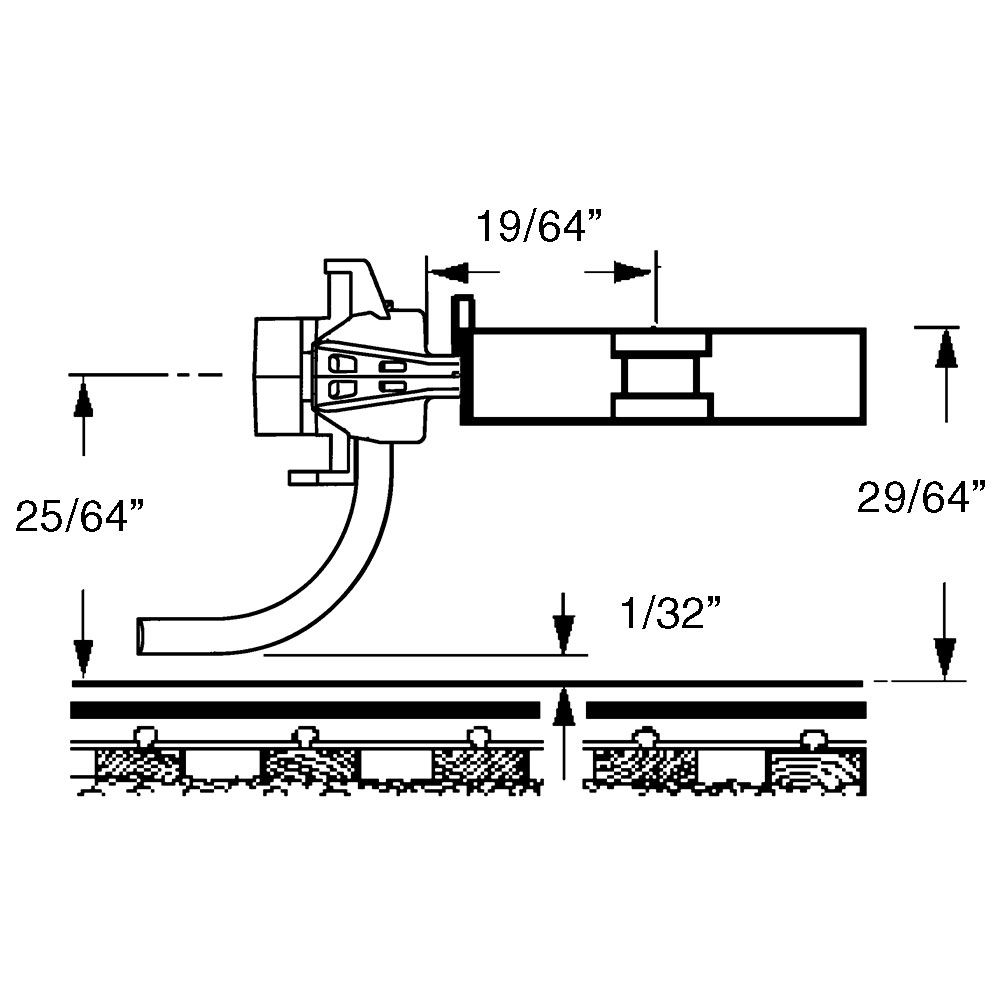 Kadee #119-25 HO Scale, Bulk Pack, 25 pair #119 SE Shelf Whisker Metal Coupler, Medium Centerset Shank