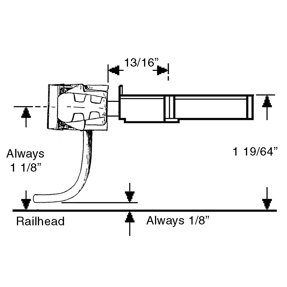 KADEE #830 G Scale, Straight Centerset Shank Couplers with Body Mount Gearboxes - Black
