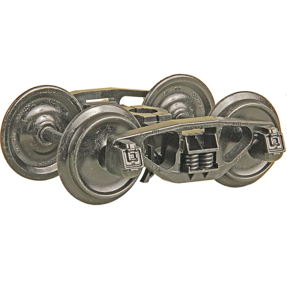 KADEE 971 G Scale, Large Scale, G Scale (1:29) AAR Bettendorf Style Metal Trucks with 33" Smooth Back Metal Wheels- 1 pair