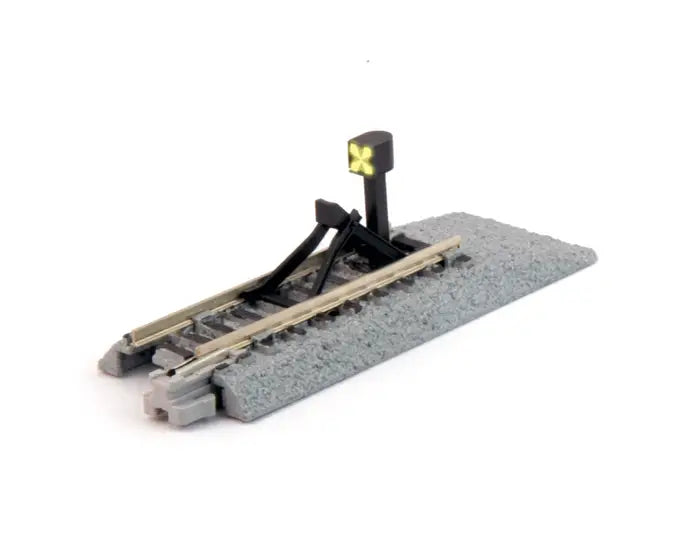KATO 20-064 N Scale Straight Track w/ Bumper Type C (66mm) w/ Illuminated Signal Light UniTrack (1 pc)